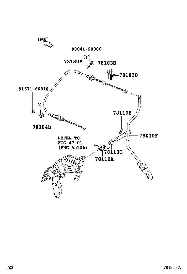 78110-B2082 SENSOR ASSY, ACCELERATOR PEDAL product image