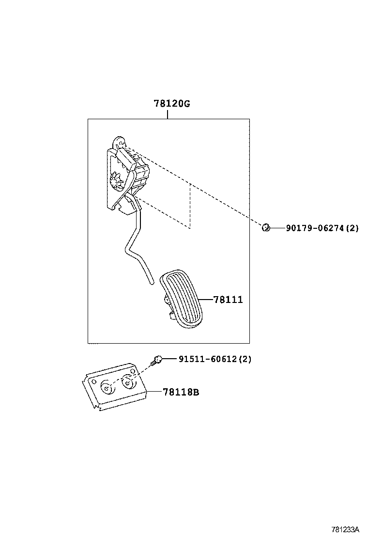 78180-43010 CABLE ASSY, ACCELERATOR CONTROL product image