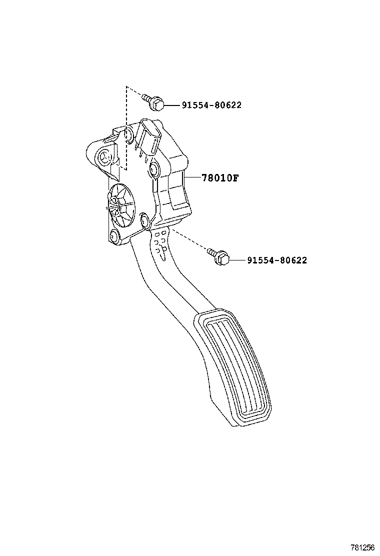 78110-47010 PEDAL ASSY, ACCELERATOR product image