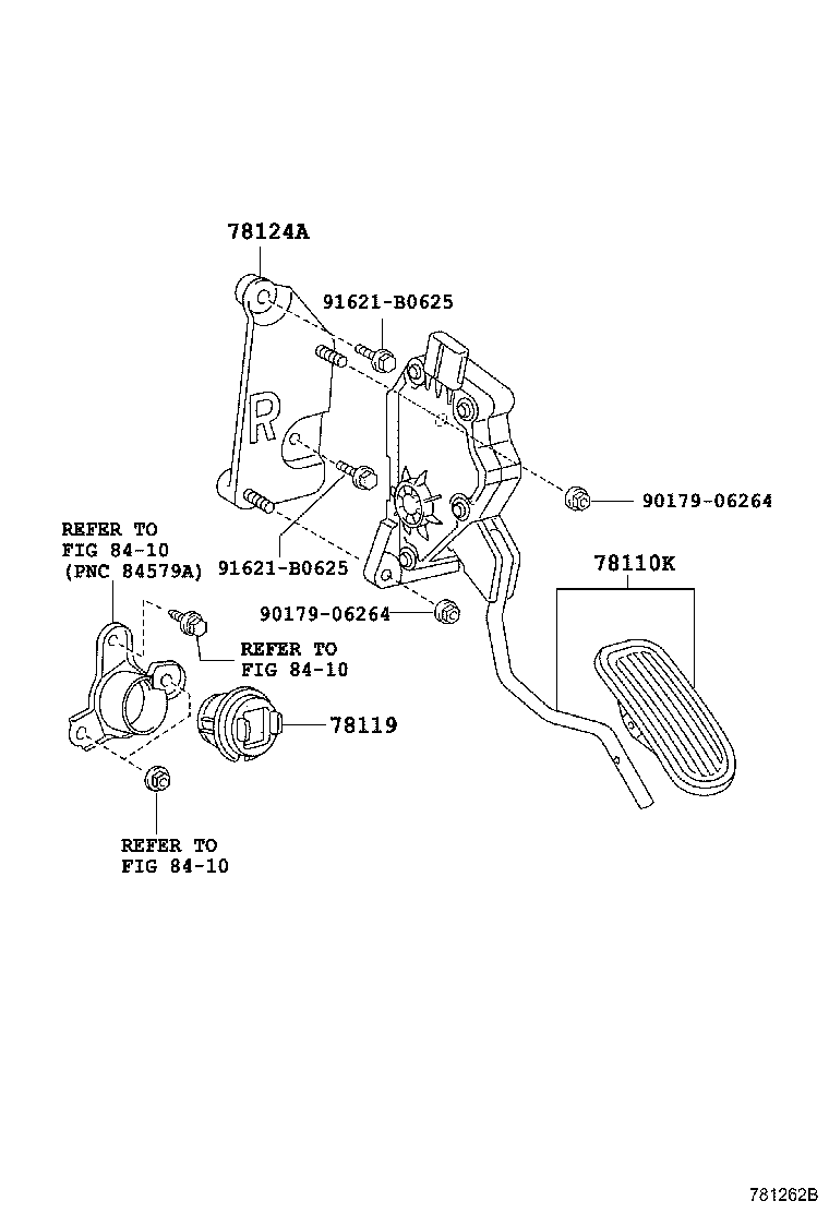 78110-53140 SENSOR ASSY, ACCELERATOR PEDAL product image