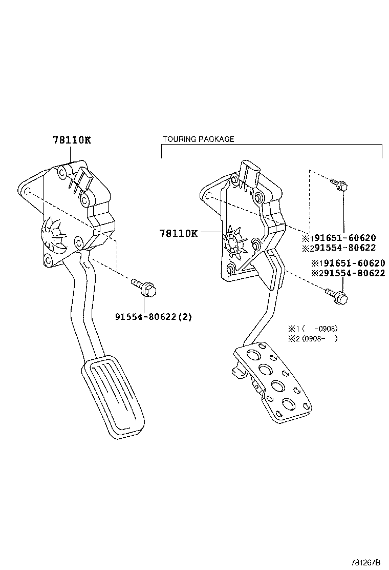 78110-75010 SENSOR ASSY, ACCELERATOR PEDAL product image