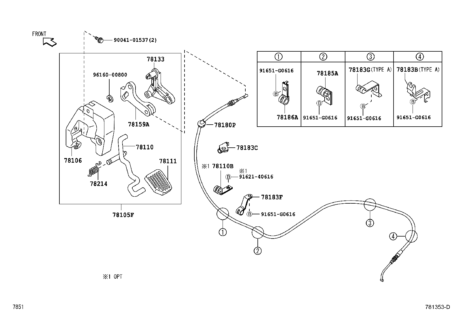 78101-97502 ROD ASSY, ACCELERATOR PEDAL product image