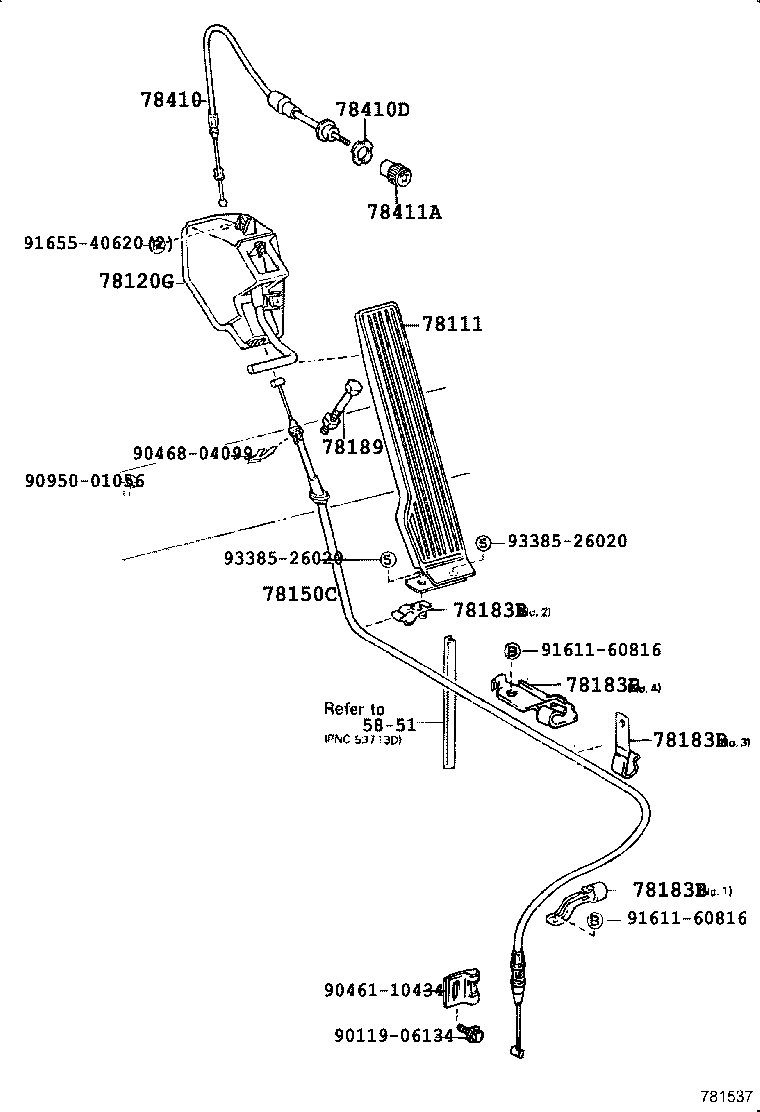 78150-37140 WIRE ASSY, ACCELERATOR FLEXIBLE product image