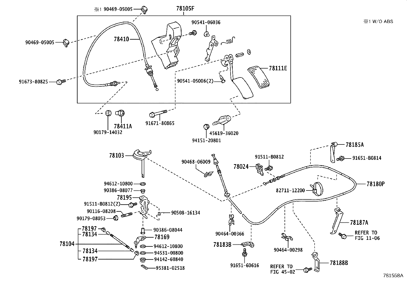 78105-36080 LINK SUB-ASSY, ACCELERATOR product image
