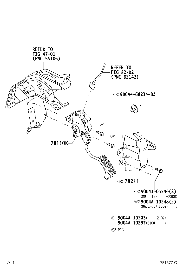 78010-BZ090 PEDAL ASSY, ACCELERATOR product image