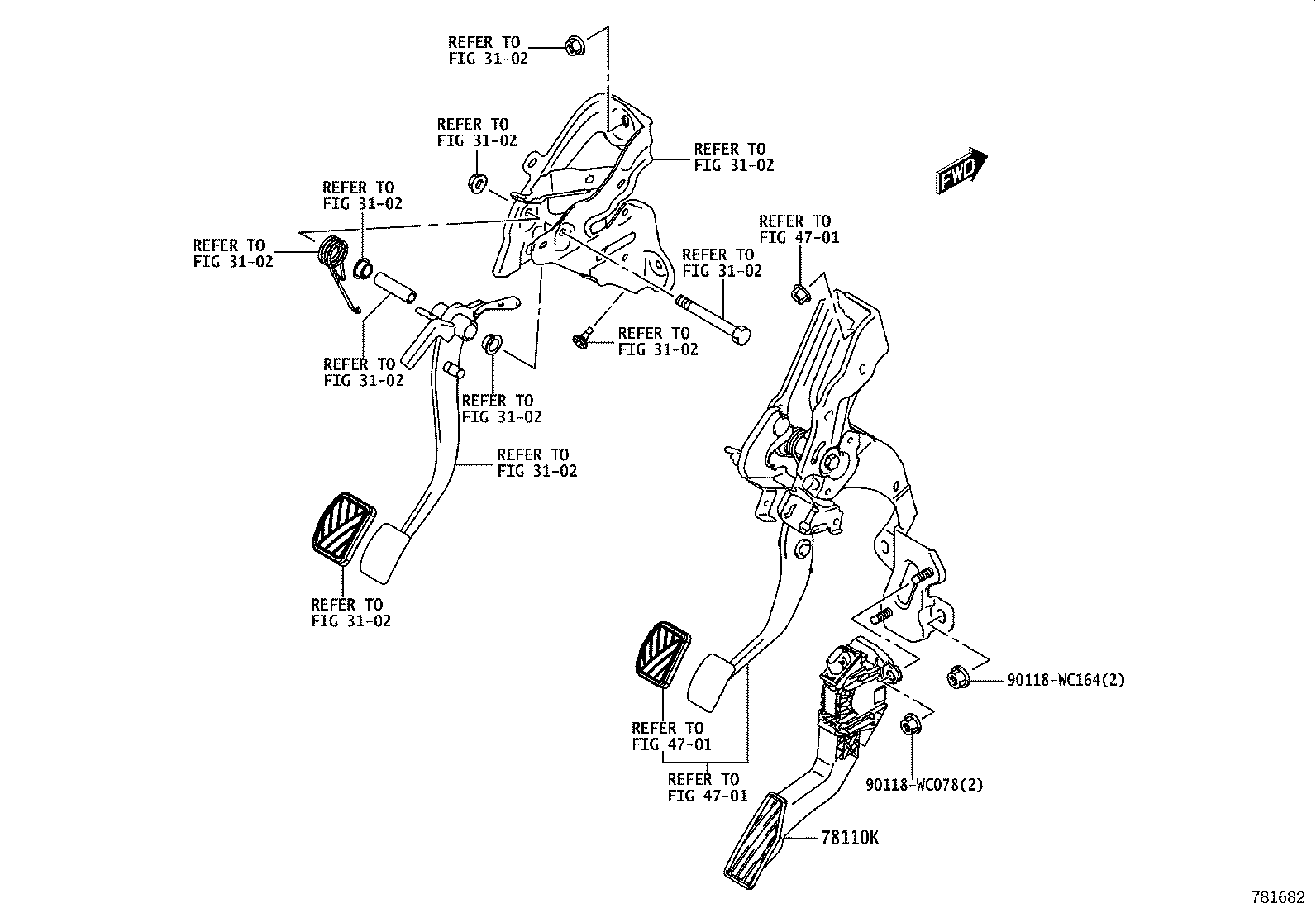 78110-WC002 SENSOR ASSY, ACCELERATOR PEDAL product image