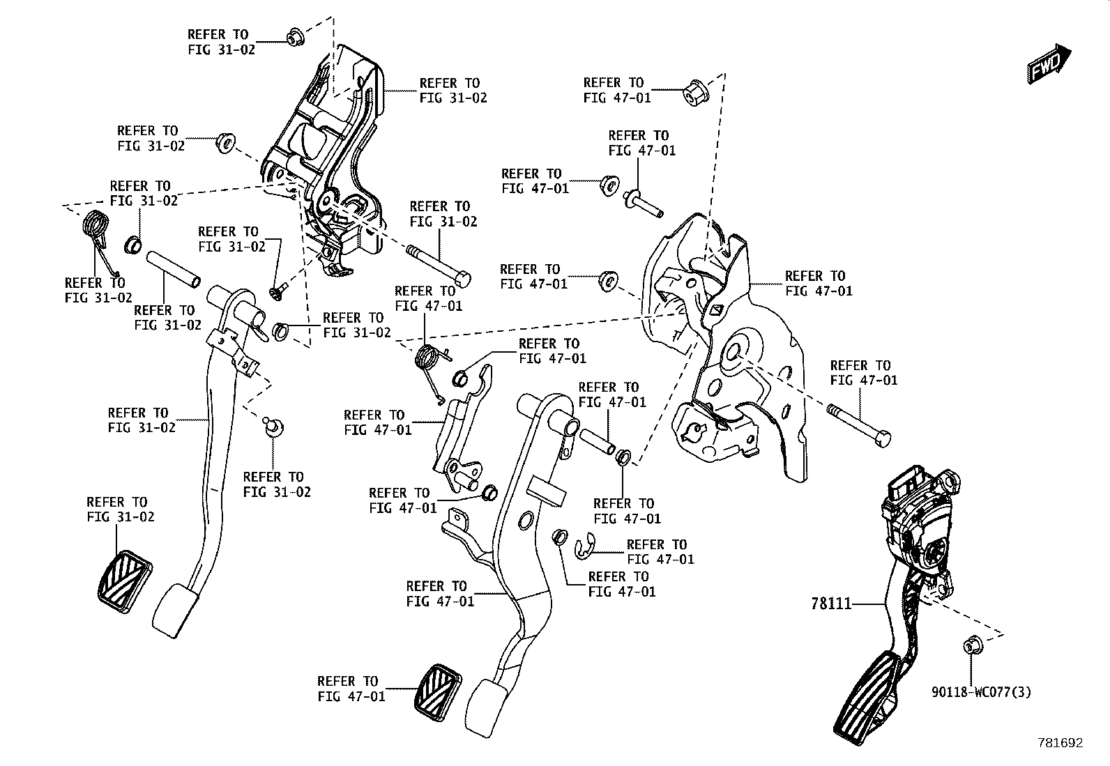 78110-WC003 PEDAL, ACCELERATOR product image