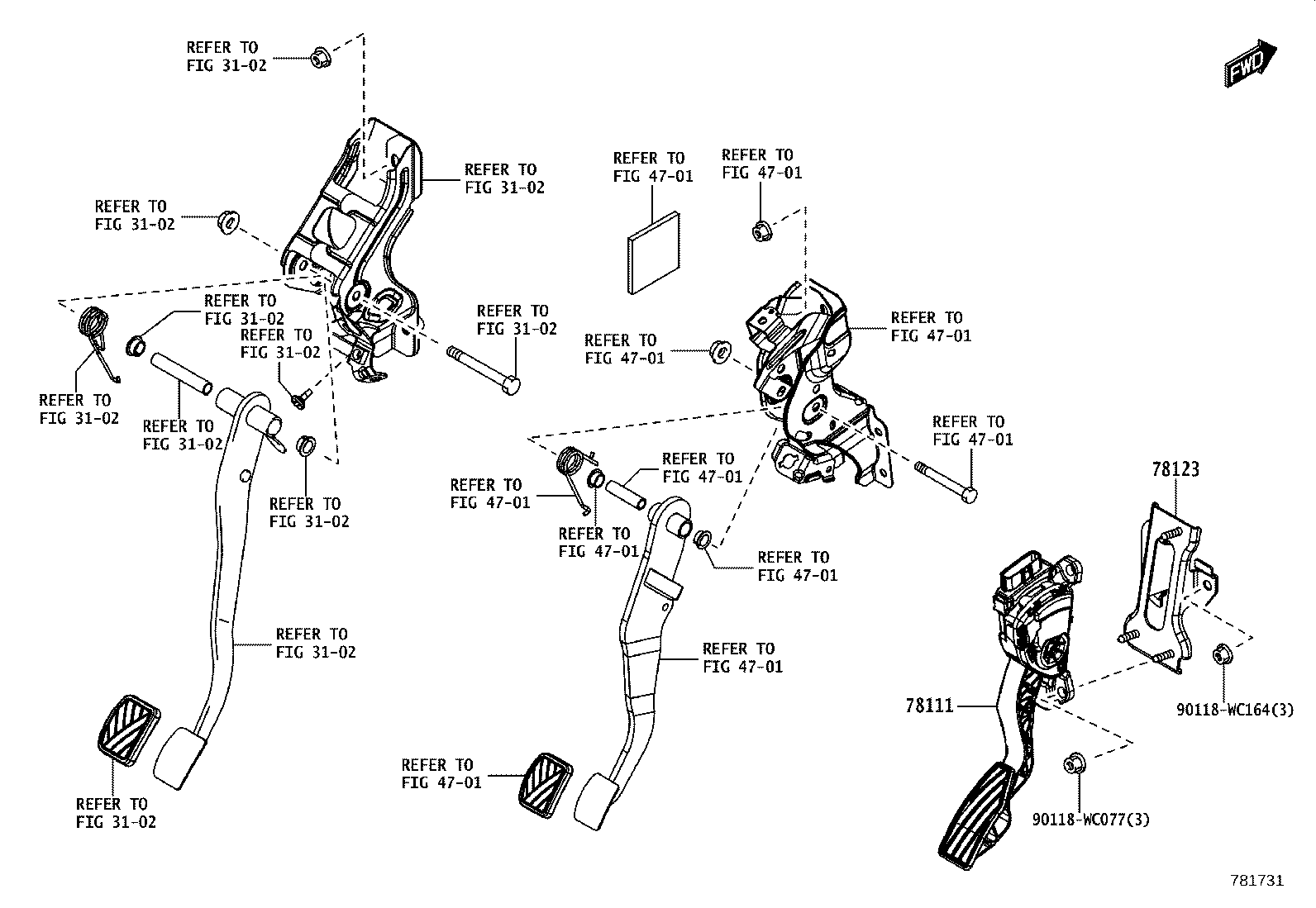 55155-WC002 BRACKET, ACCELERATOR PEDAL SUPPORT product image