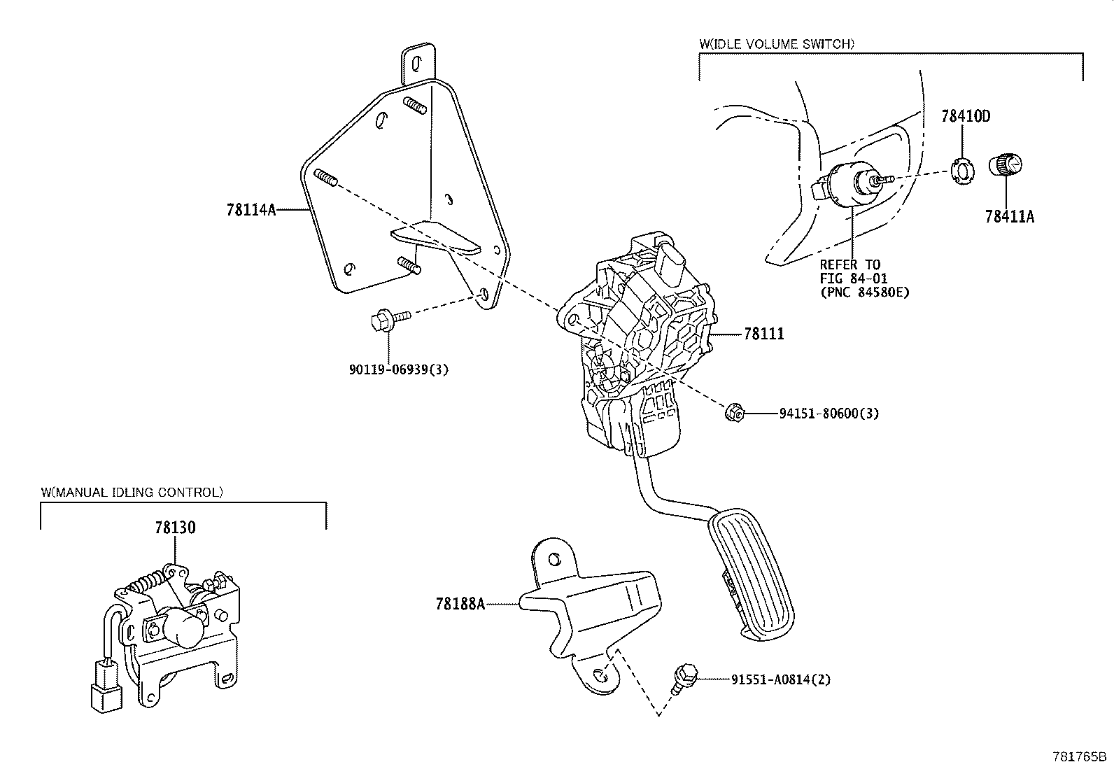 78183-0W010 CLAMP, ACCELERATOR CONTROL CABLE product image