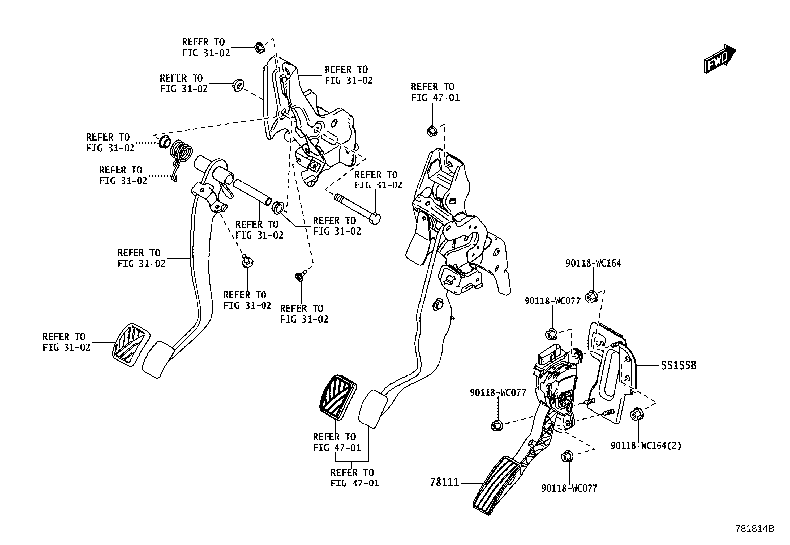 78110-WC004 PEDAL, ACCELERATOR product image