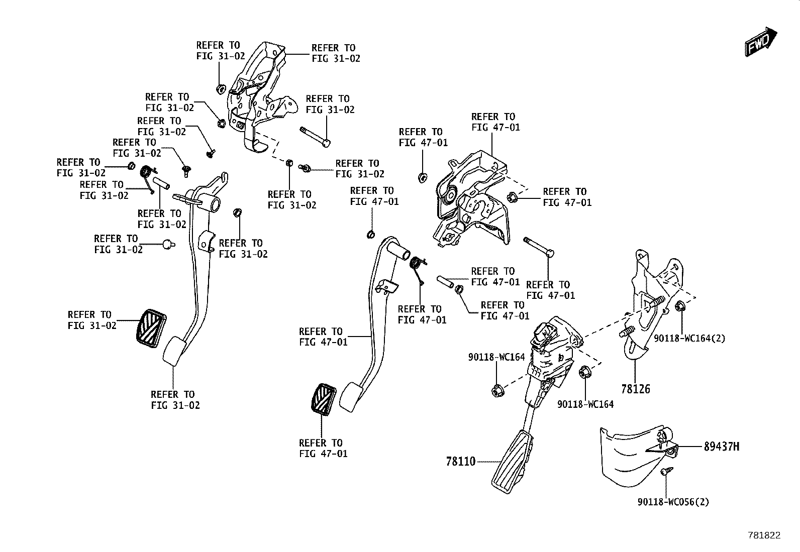78110-WC011 ROD ASSY, ACCELERATOR PEDAL product image