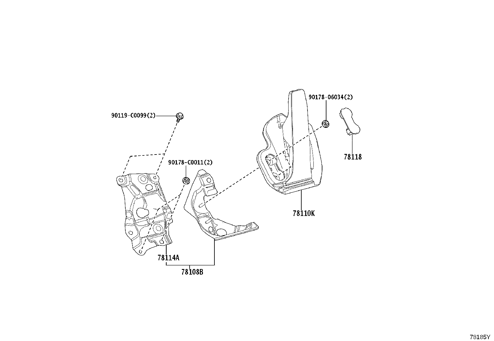 78101-07020 PEDAL ASSY, ACCELERATOR product image