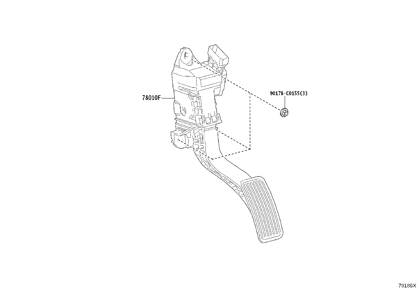 78117-YL030 PEDAL ASSY, ACCELERATOR product image