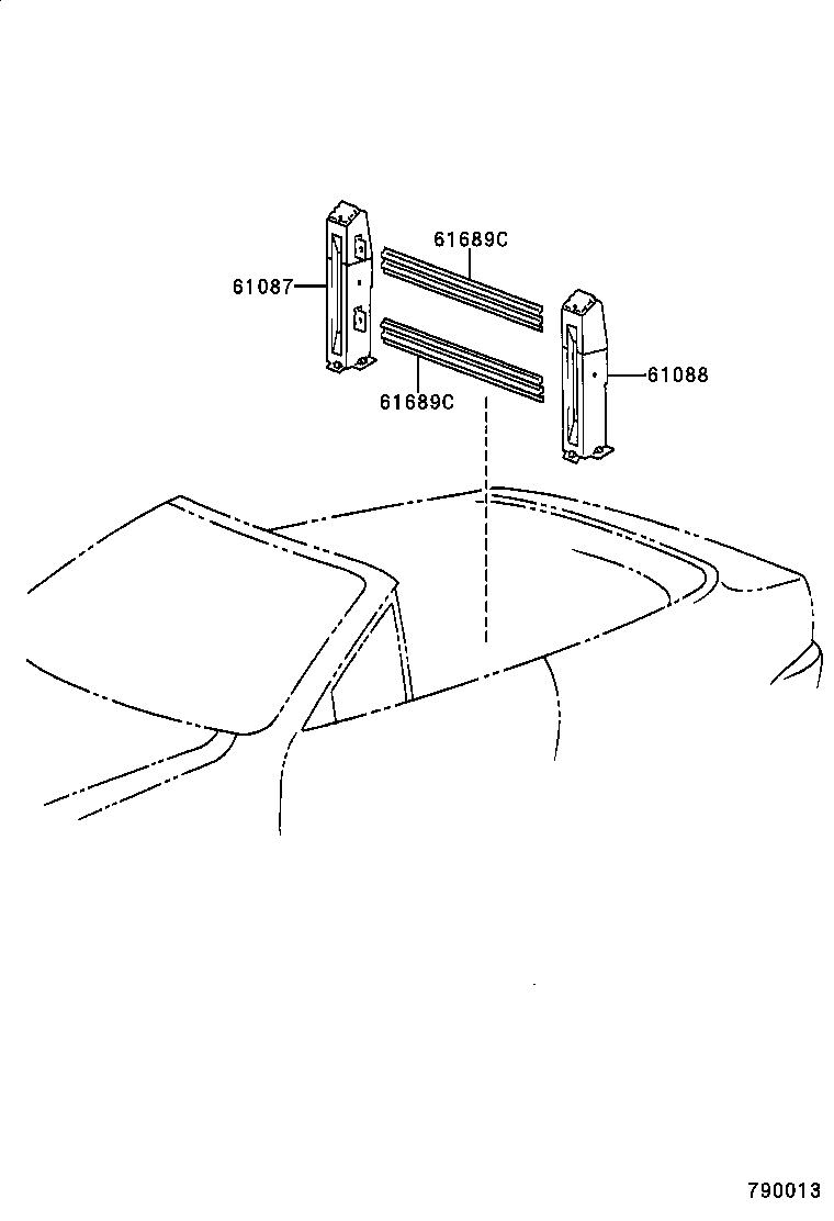 02593-86101 RETAINER, FRONT HEADER product image