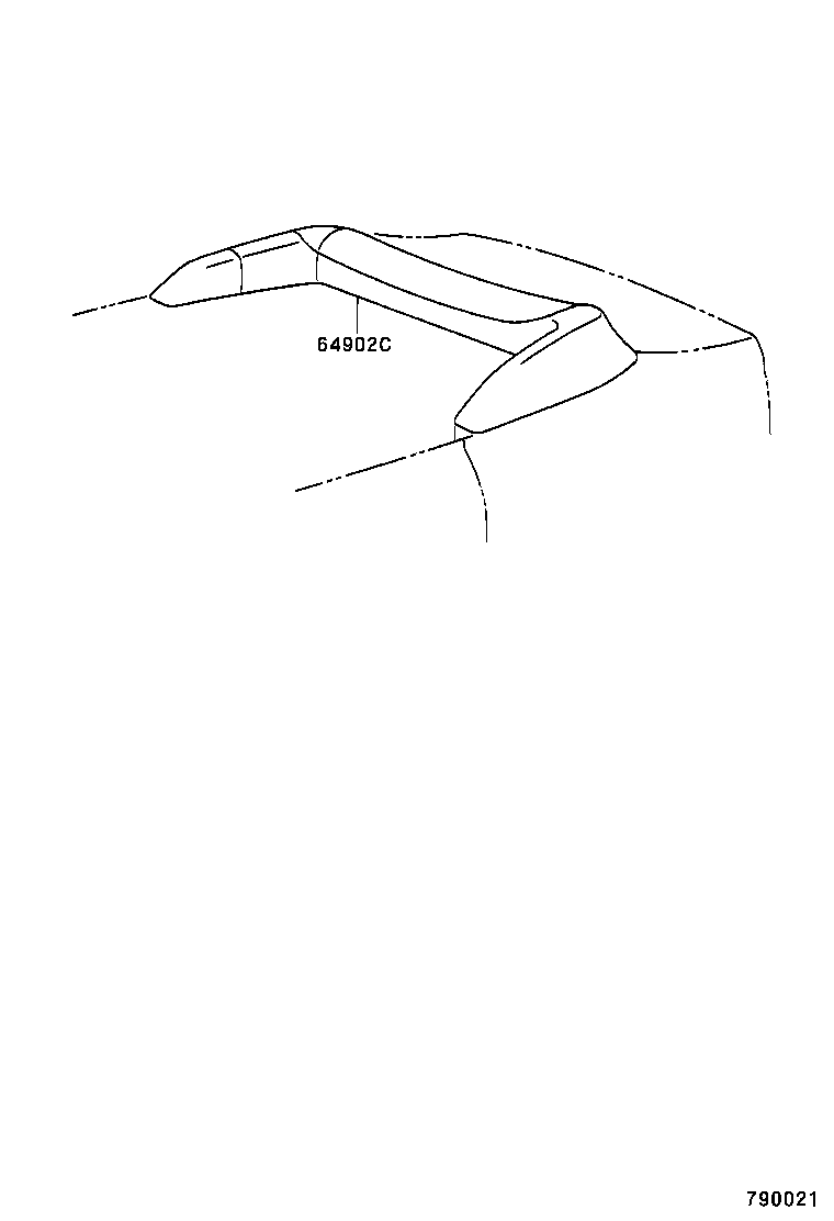 02593-86101 RETAINER, FRONT HEADER product image