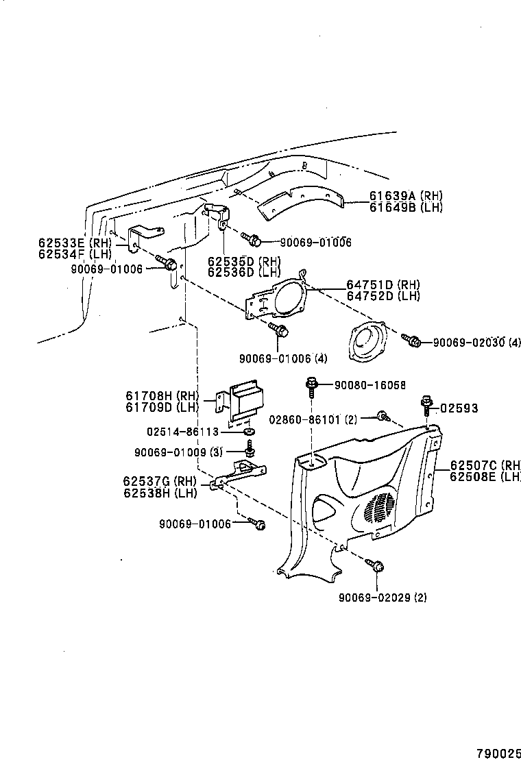 75531-0W010 MOULDING, WINDSHIELD, OUTSIDE UPPER product image