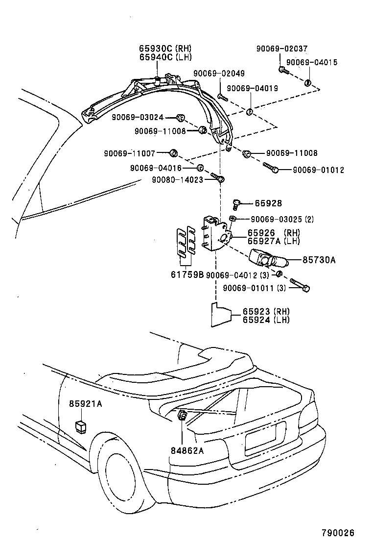 75531-0W010 MOULDING, WINDSHIELD, OUTSIDE UPPER product image