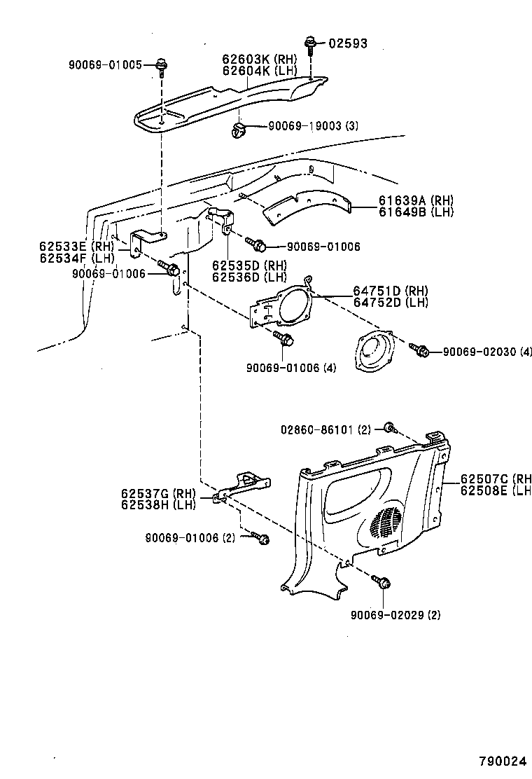 75531-0W010 MOULDING, WINDSHIELD, OUTSIDE UPPER product image