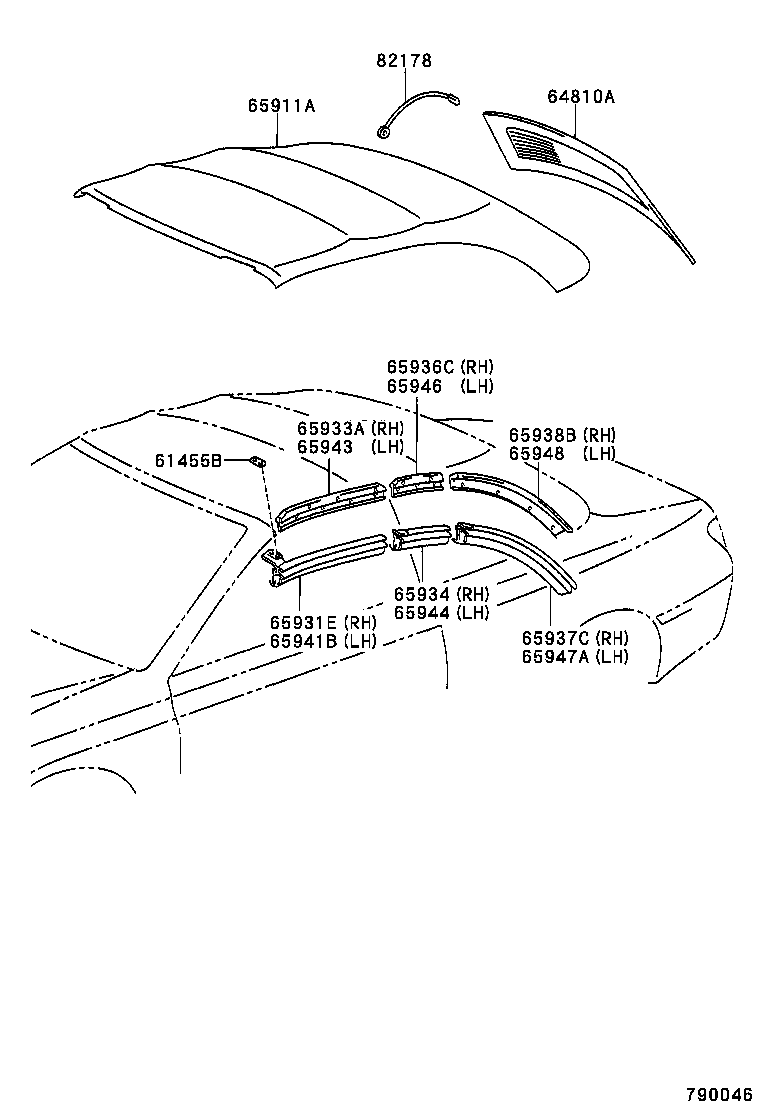 58228-AA010 PATCH, HEADER PANEL, LH product image