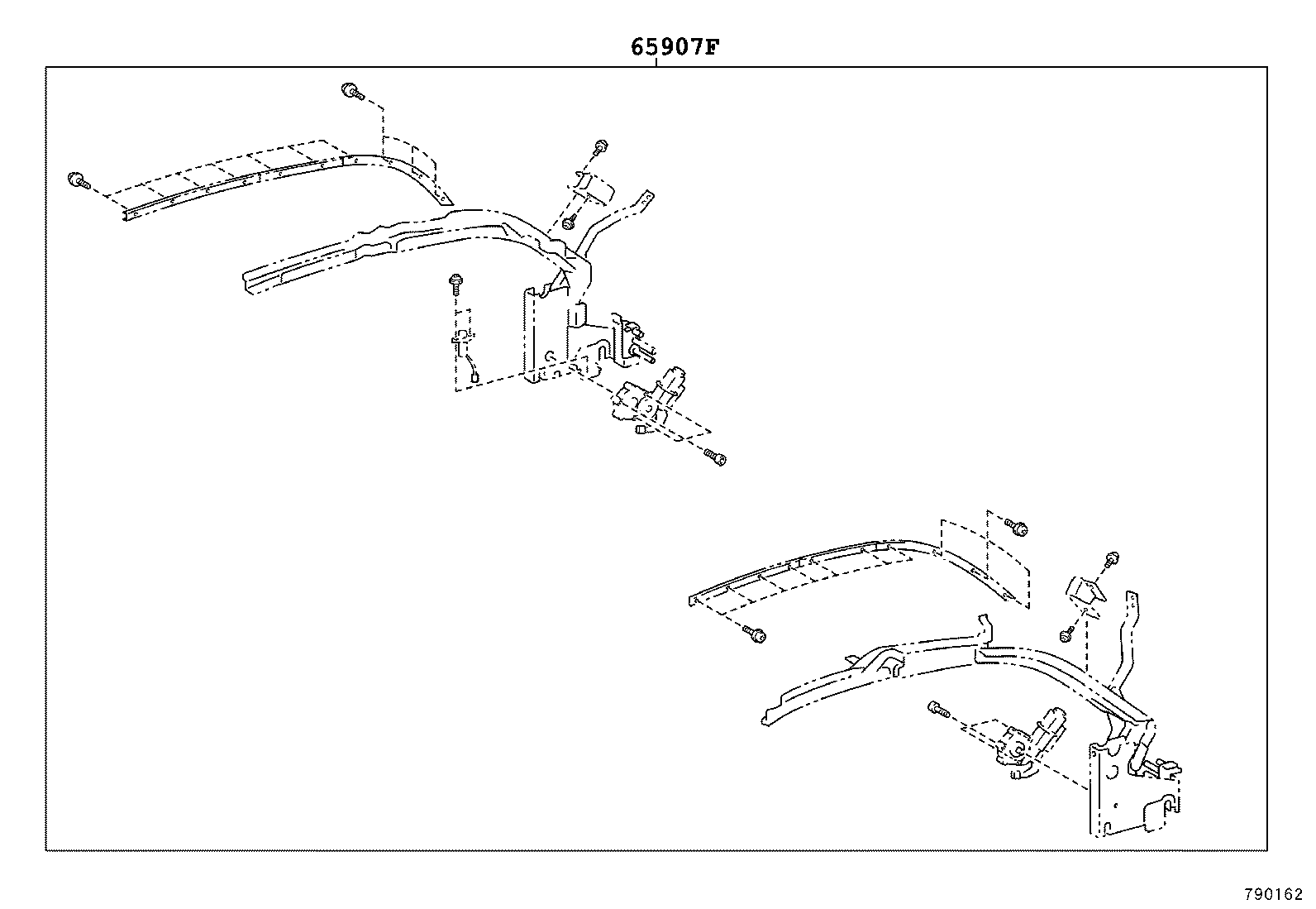 62384-06010 WEATHERSTRIP, ROOF SIDE RAIL, REAR LH product image