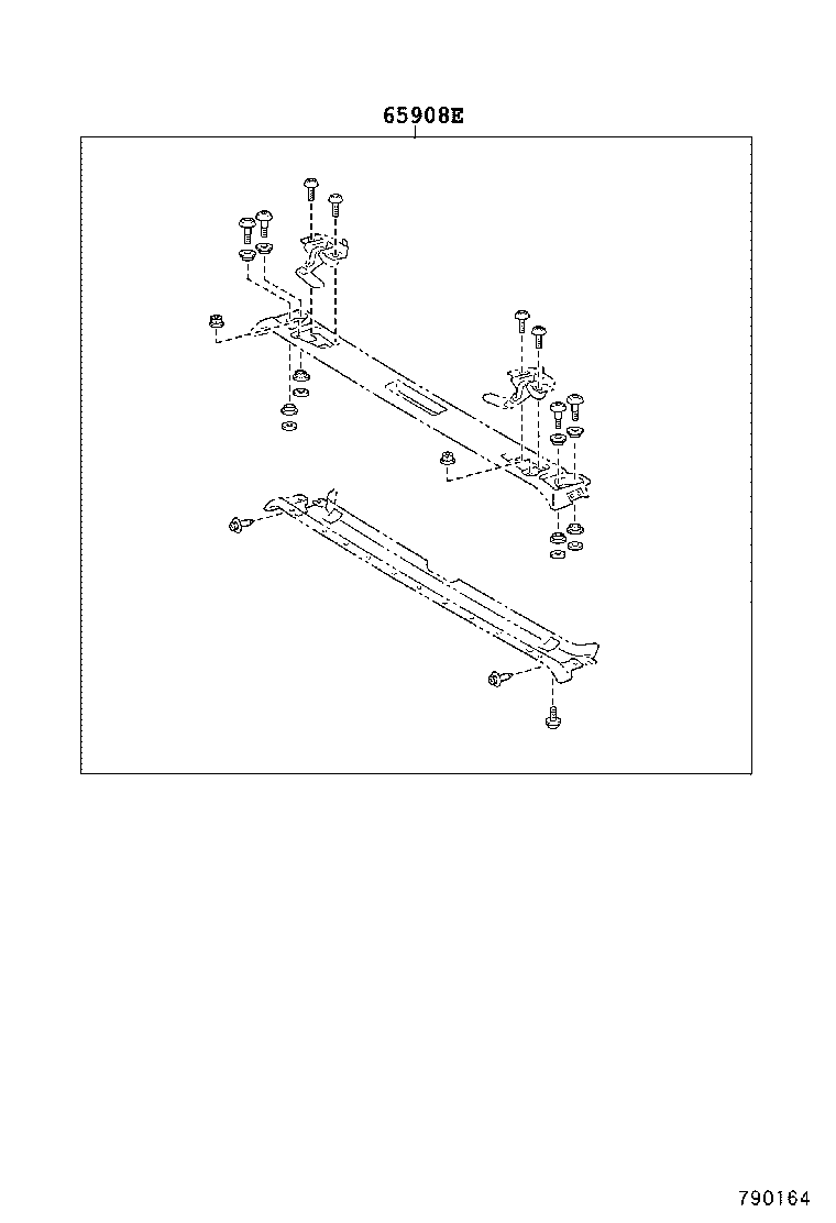 62384-06010 WEATHERSTRIP, ROOF SIDE RAIL, REAR LH product image