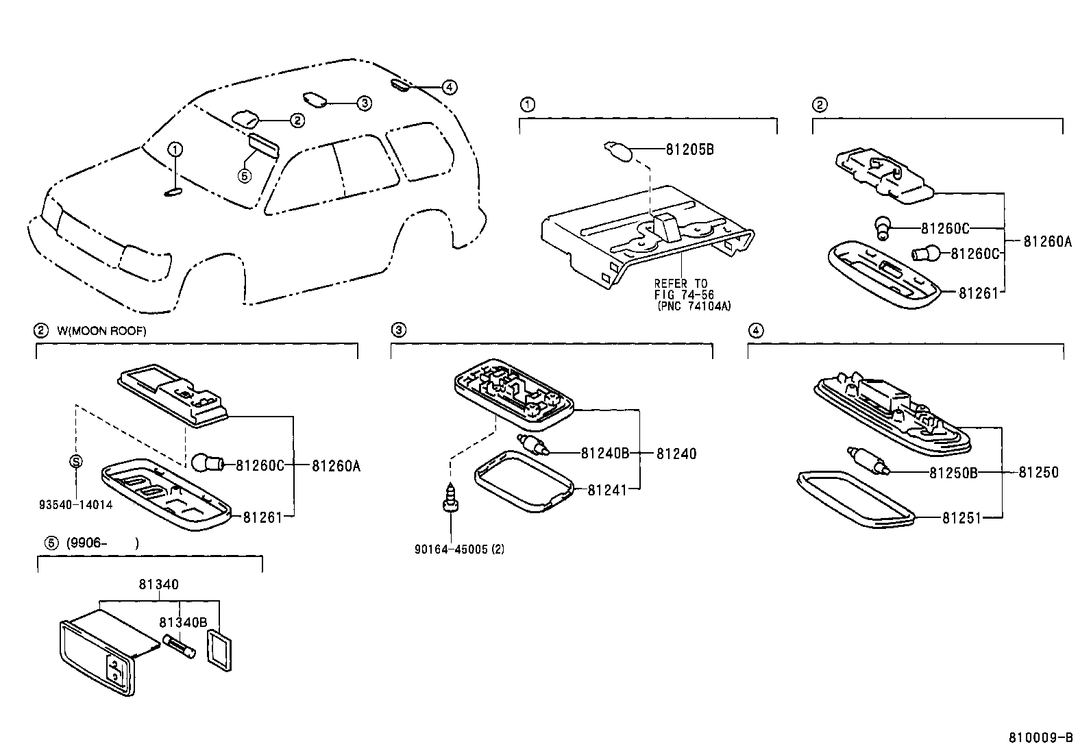 81260-60040-B0 LAMP ASSY, MAP product image