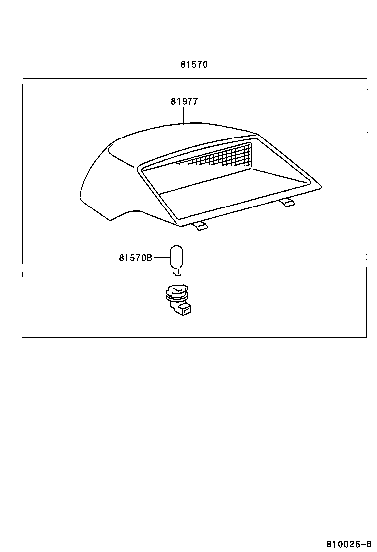 Toyota 81570-AC020-E2 LAMP ASSY, CENTER STOP