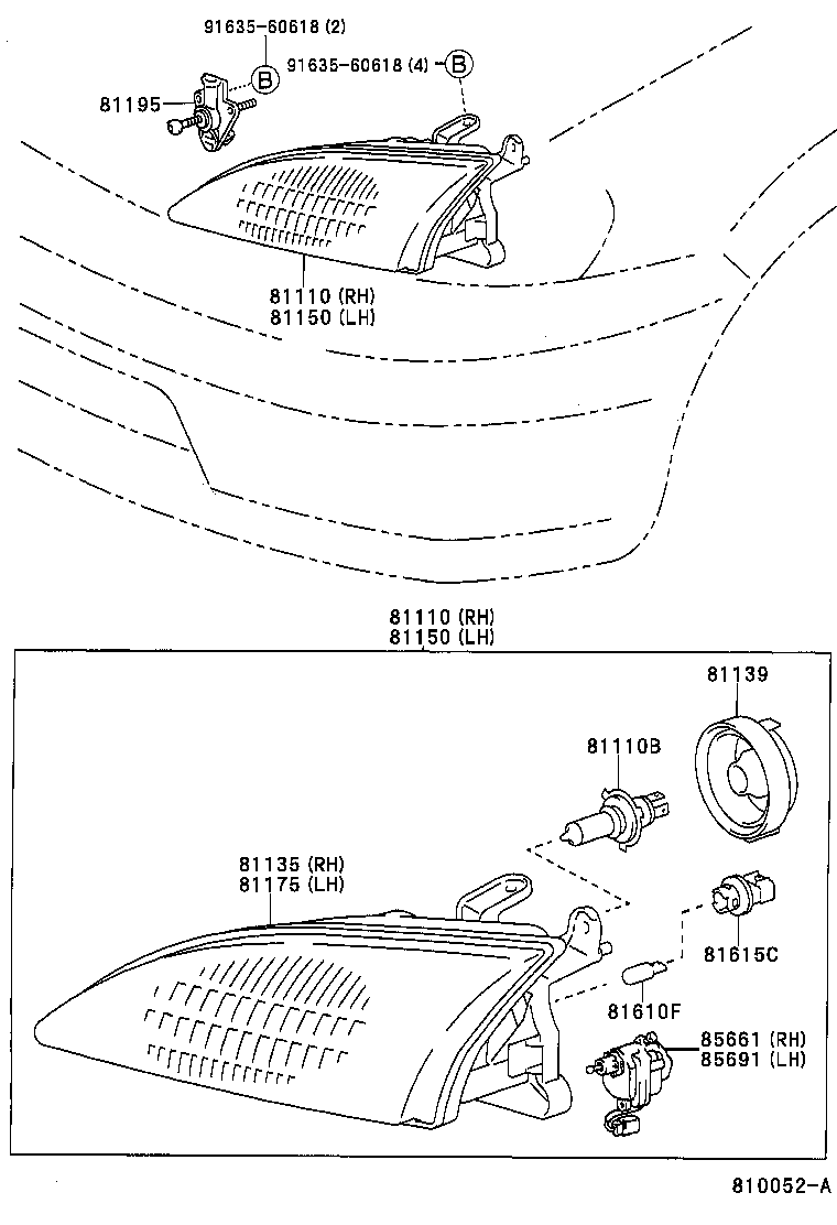 81150-16640 HEADLAMP ASSY, LH product image