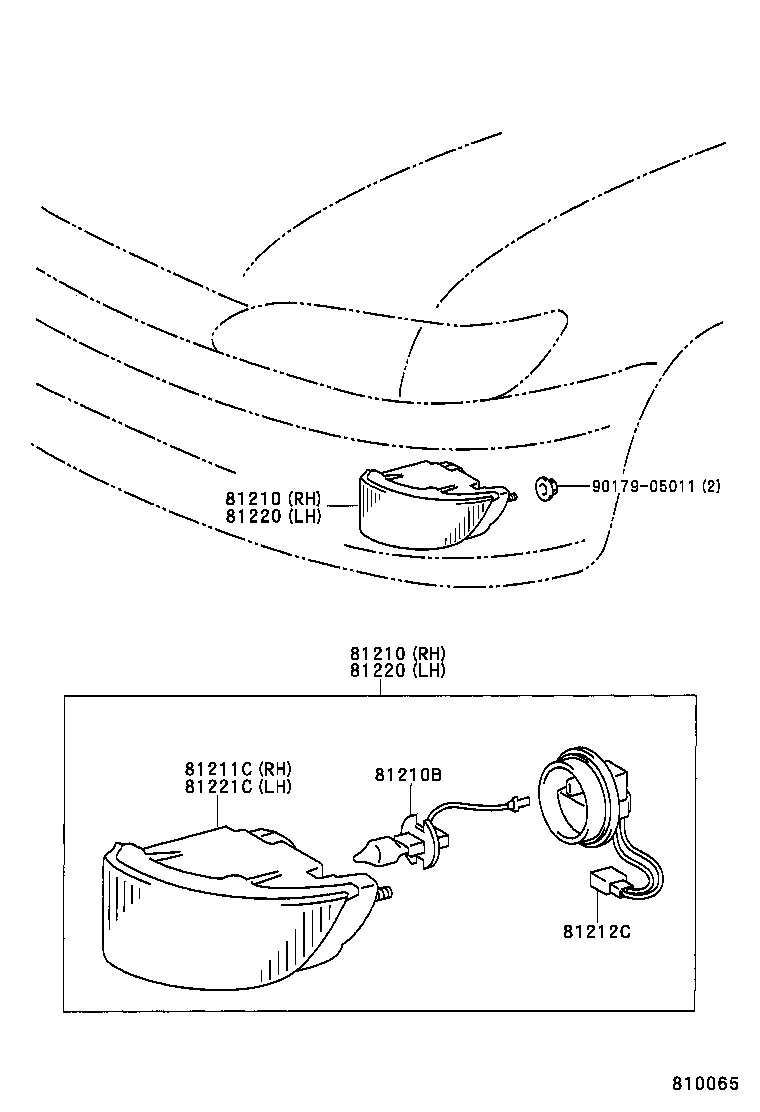 81210-33100 LAMP ASSY, FOG product image