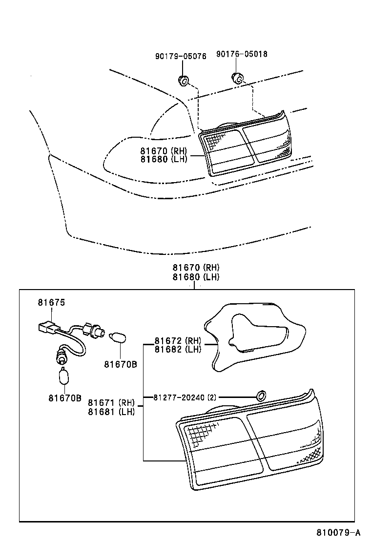 81671-33140 LENS, BACK-UP LAMP, RH product image
