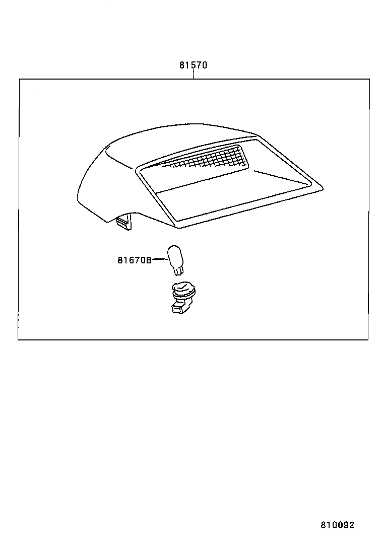 81570-33080-B0 LAMP ASSY, CENTER STOP product image
