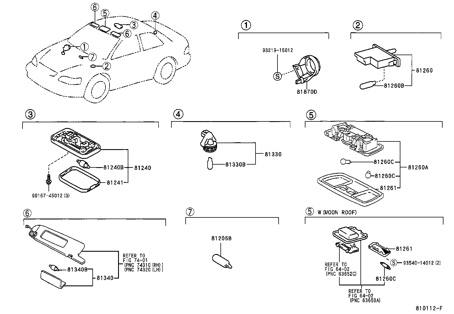 81871-33030 LAMP ASSY, KEY CYLINDER product image