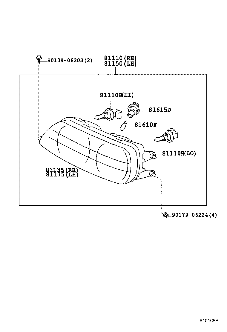 81150-22682 HEADLAMP ASSY, LH product image