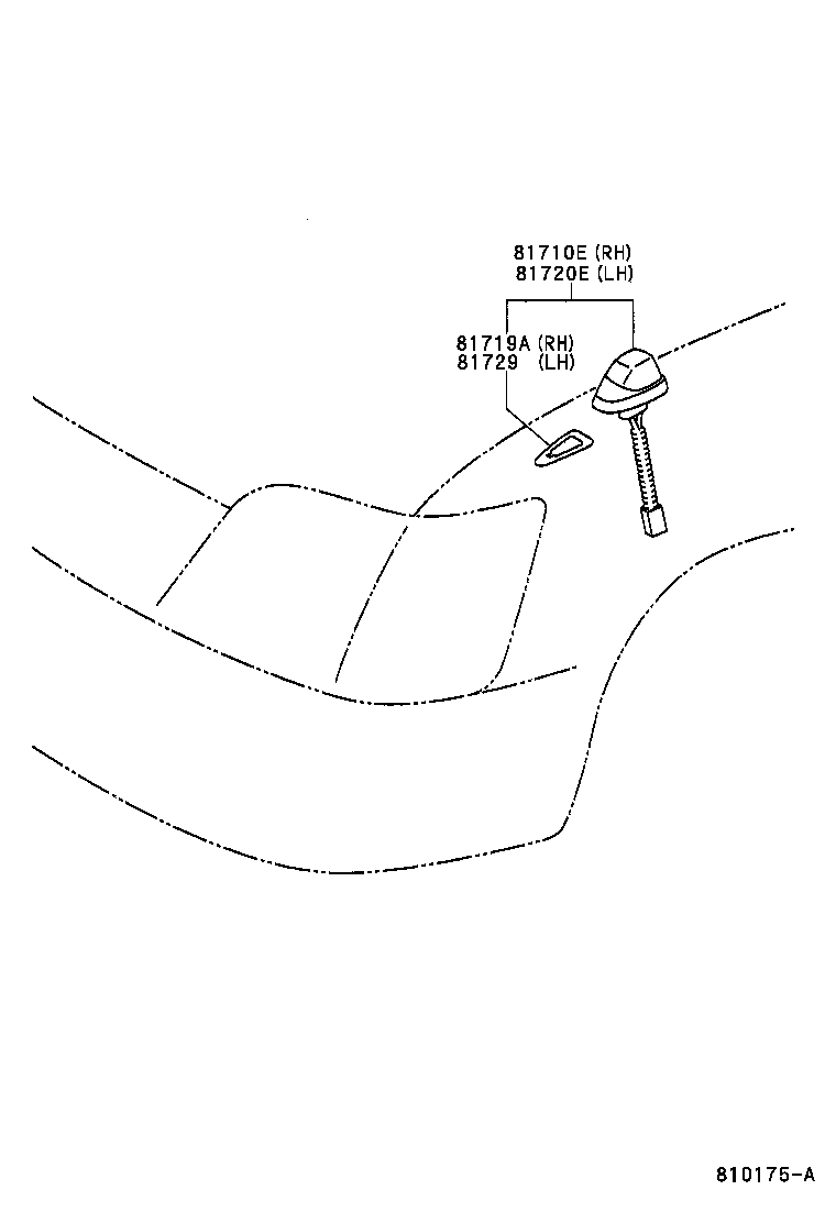 81720-22080 MARKER ASSY, FENDER, LH product image