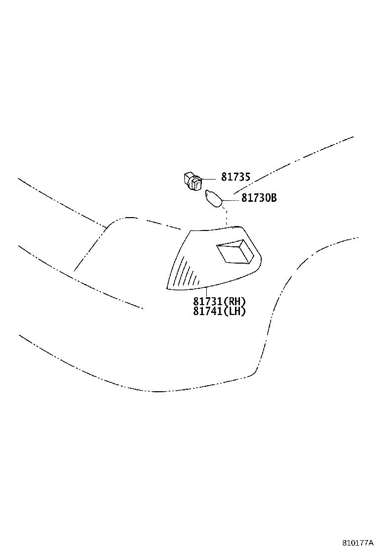 81741-22150 LENS, SIDE TURN SIGNAL LAMP, LH product image