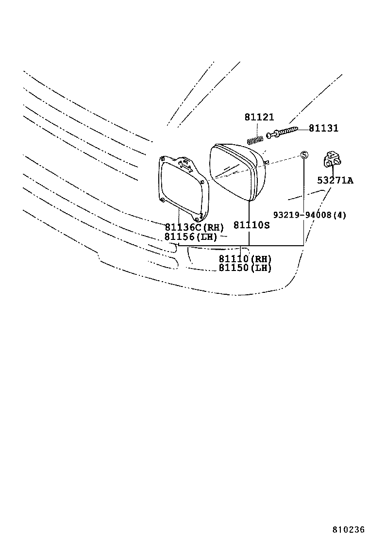 81121-28250 SPRING, HEADLAMP TENSION product image