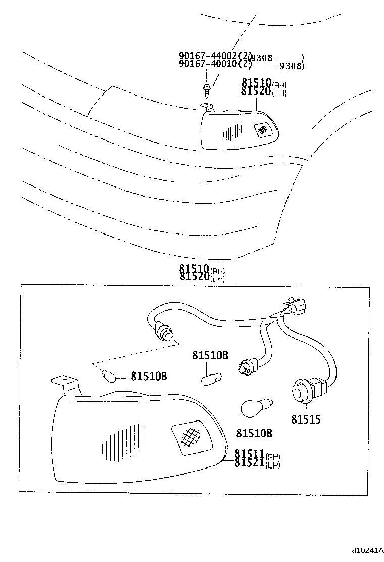 81511-95D01 LENS, FRONT TURN SIGNAL LAMP, RH product image