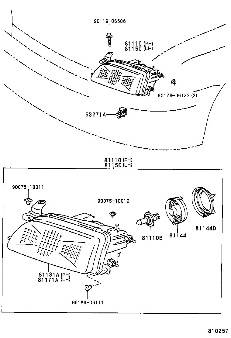 81150-1E210 HEADLAMP ASSY, LH product image
