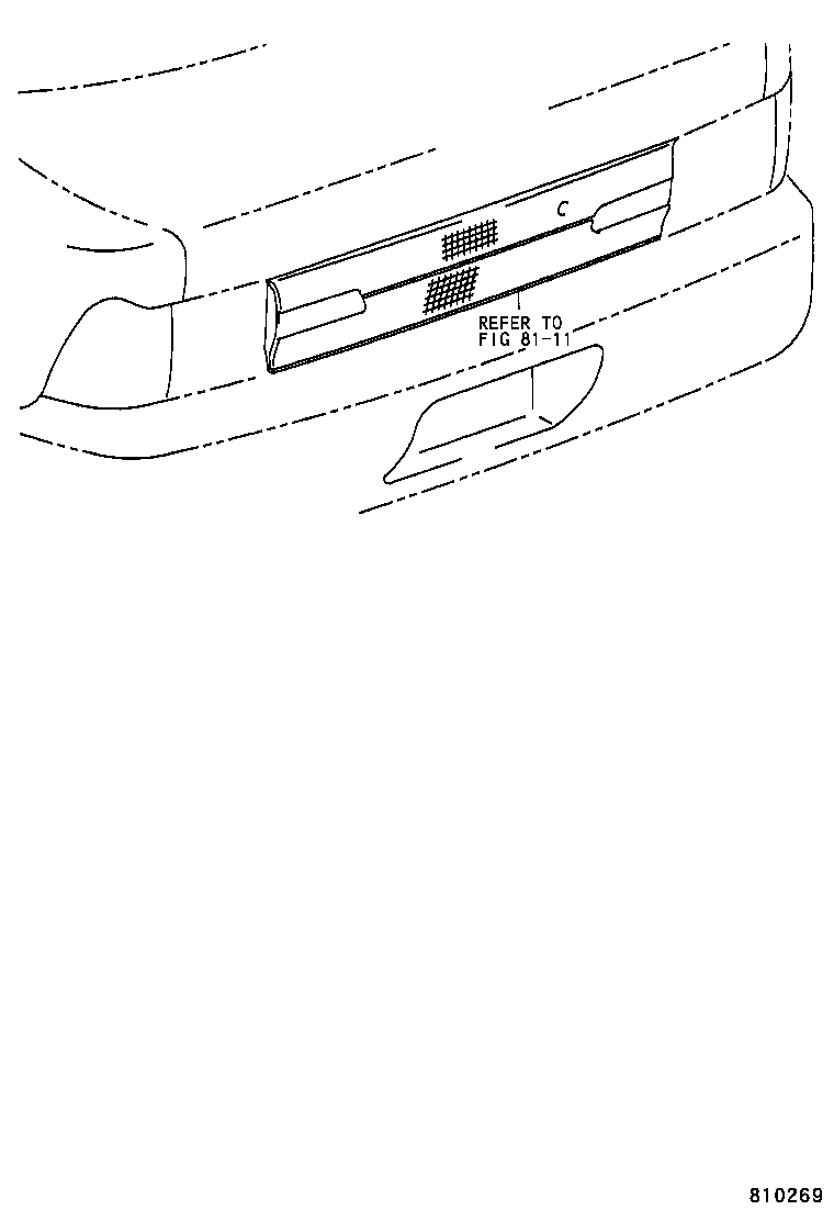 81671-12040 LENS, BACK-UP LAMP, RH product image