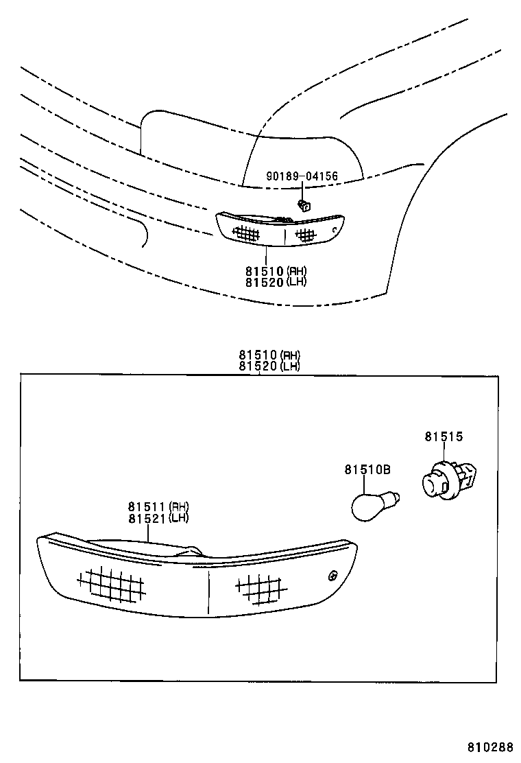 90075-99020 WIRE SUB-ASSY, FRONT TURN SIGNAL LAMP BODY product image