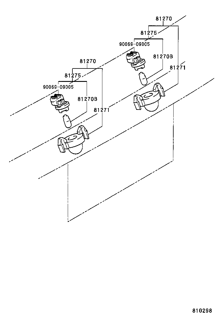 81270-04011 LAMP ASSY, LICENSE PLATE product image
