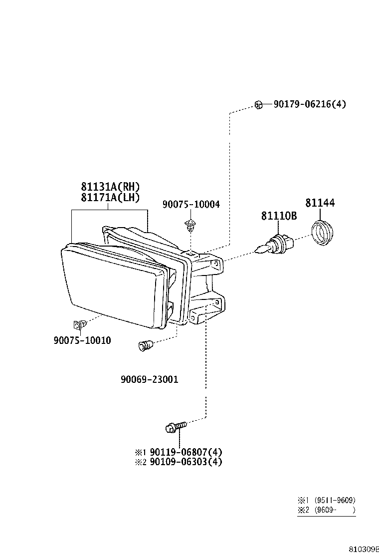 81130-35241 UNIT, HEADLAMP, RH product image