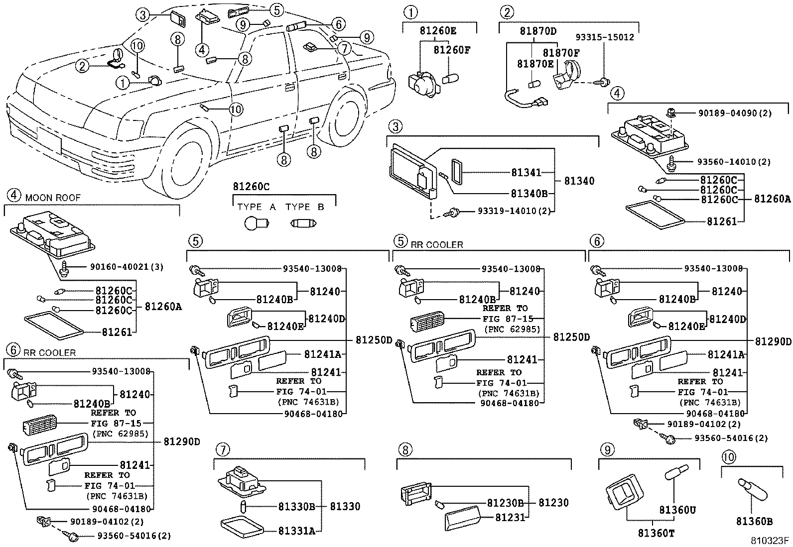81230-50060 LAMP ASSY, COURTESY product image