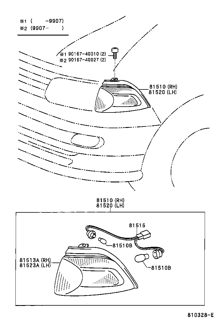81510-26140 LAMP ASSY, FRONT TURN SIGNAL, RH product image