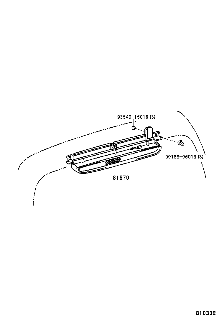 81570-26080 LAMP ASSY, CENTER STOP product image