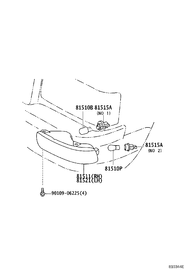 81511-40080 LENS, FRONT TURN SIGNAL LAMP, RH product image