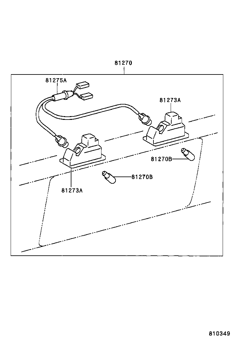 81273-22280 BODY, LICENSE PLATE LAMP product image