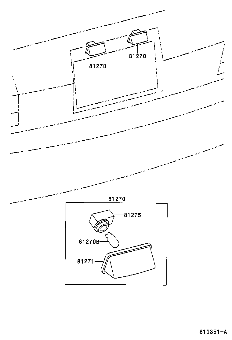 90080-81030 BULB (FOR LICENSE PLATE LAMP) product image