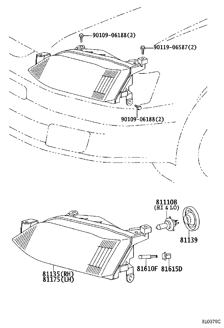 81150-1E310 HEADLAMP ASSY, LH product image