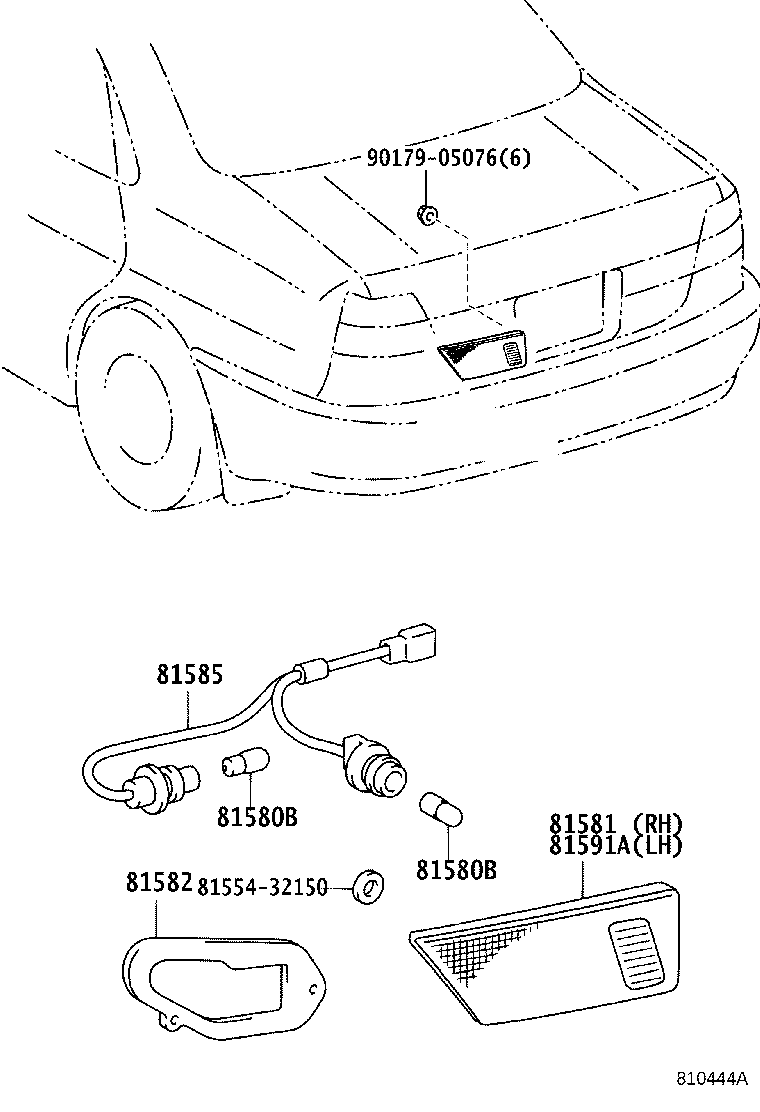 81550-1E021 LAMP ASSY, REAR COMBINATION, RH product image